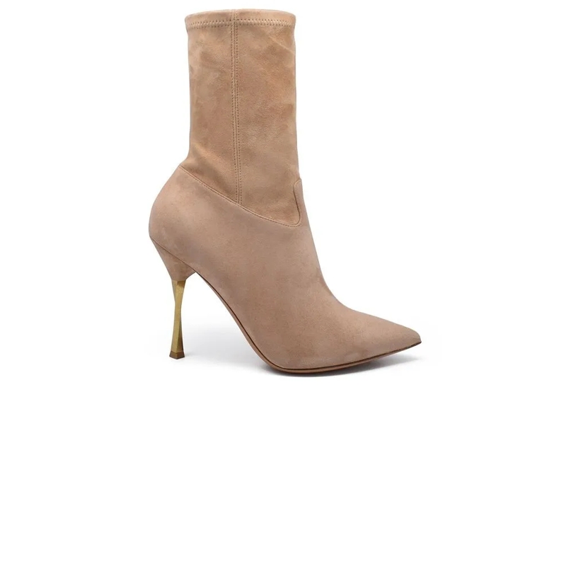 Valentino Garavani Stiefel Twisted Heel Boots Neutrals