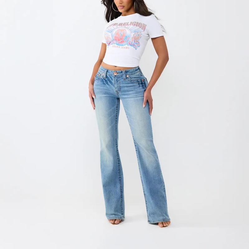 True Religion Jeans - Modell: Becca Bootcut- Mittelhoher Taille- Kla blau(Image 2)