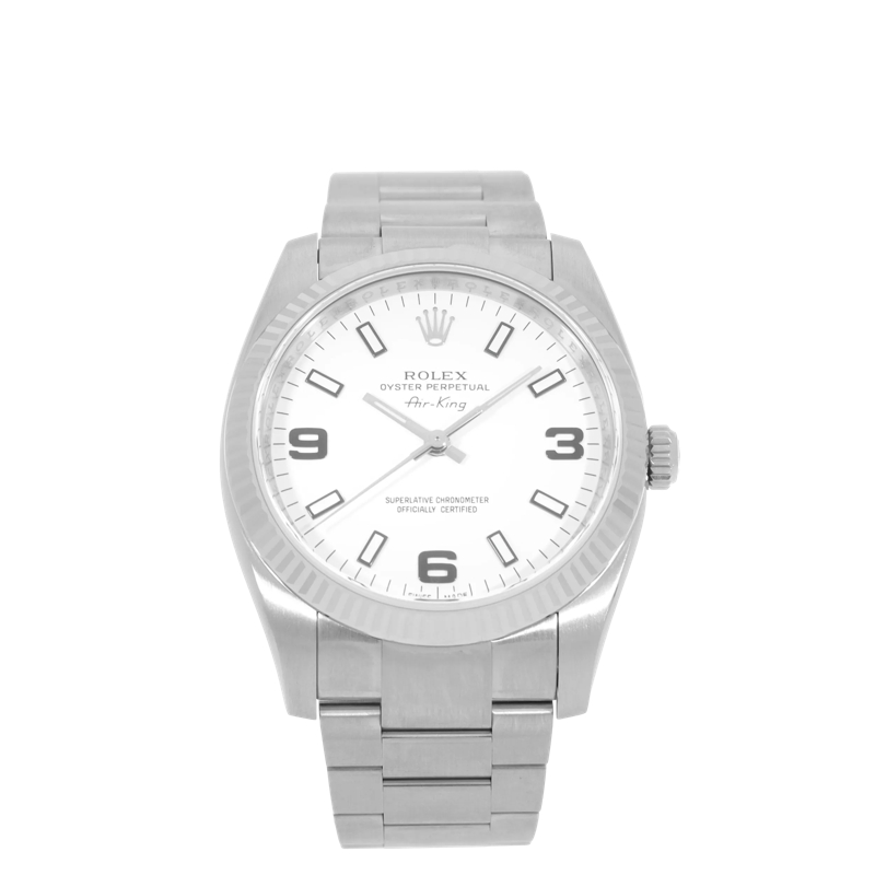 Rolex Automatikuhr Air-King Weiß(Image 2)