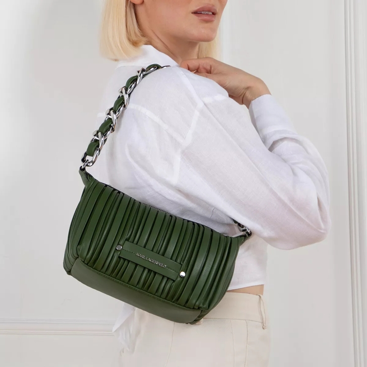 Karl Lagerfeld K Kushion Chain Sm Shoulderbag Olive Schultertasche