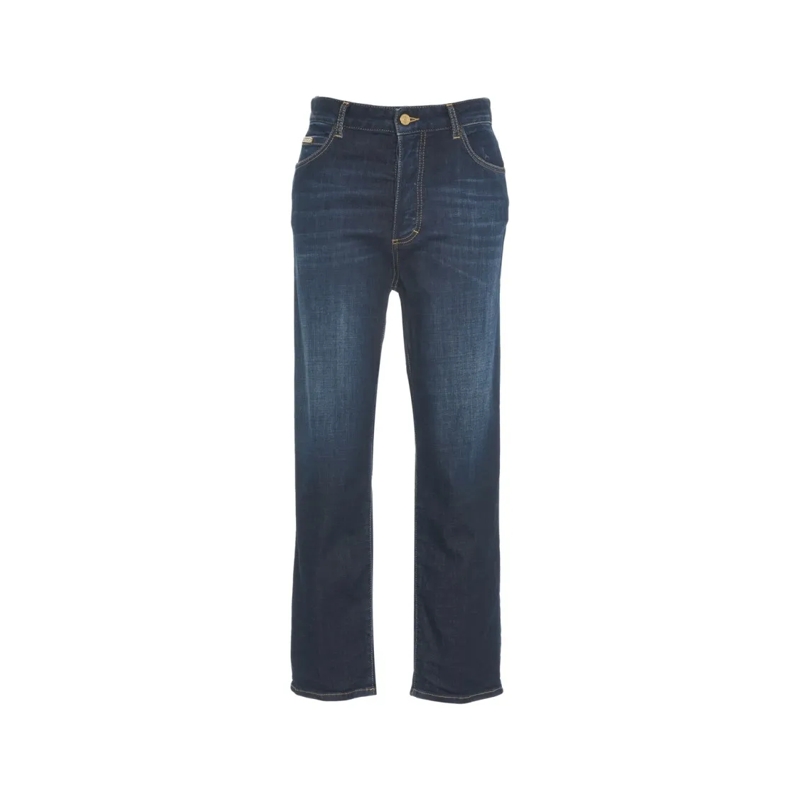 Dsquared2 Jeans Straight Leg Denim With Five-Pocket Design Blue