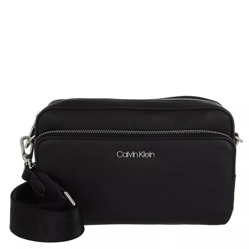 Calvin Klein Ck Must Camera Bag W Pckt Lg CK Black Crossbody Bag