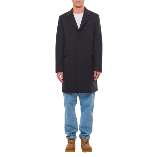 Paul Smith Gents Sb Overcoat Black Overgangsjas