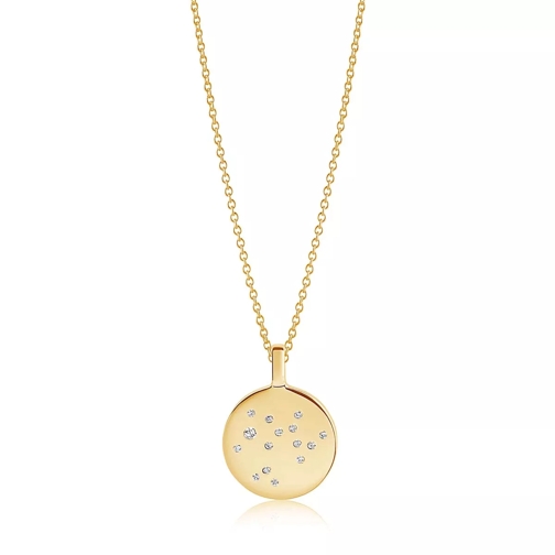 Sif Jakobs Jewellery Zodiaco Sagitarius Pendant White Zirconia 18K Gold Plated Medium Necklace