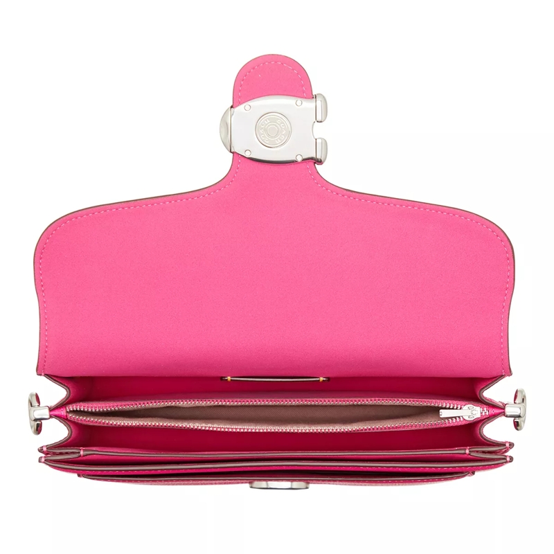 Coach Crossbody Bag Polished Pebble Leather Covered Closure Tabby Shoulderbag Dragonfruit(Image 5)