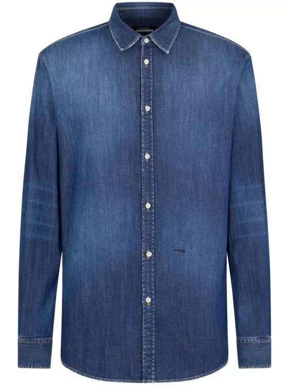 Dsquared2 - Dan Shirt - Größe 48 - blue