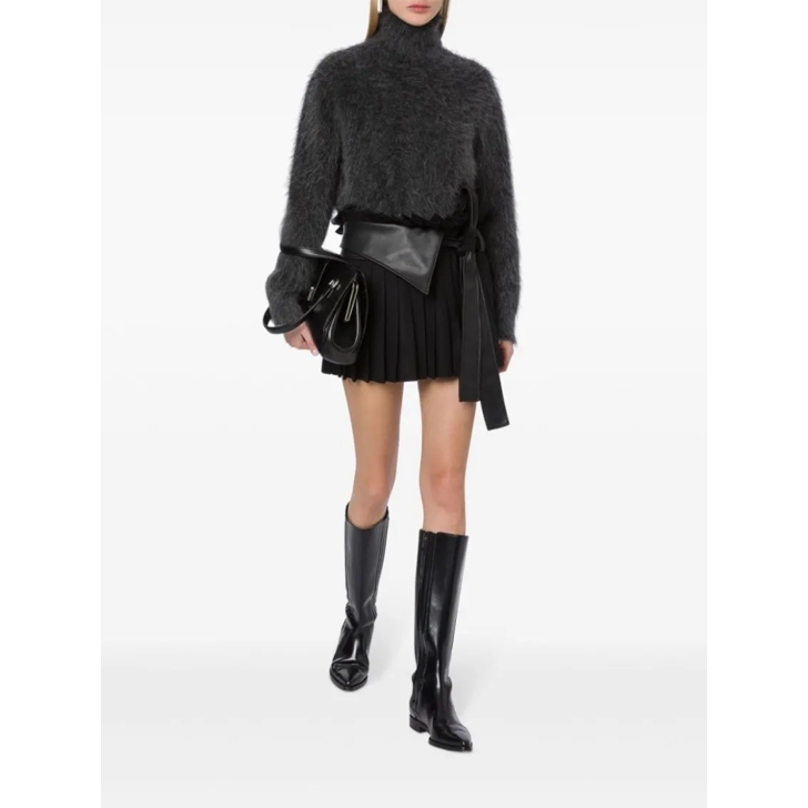 Faux leather skirt black shop