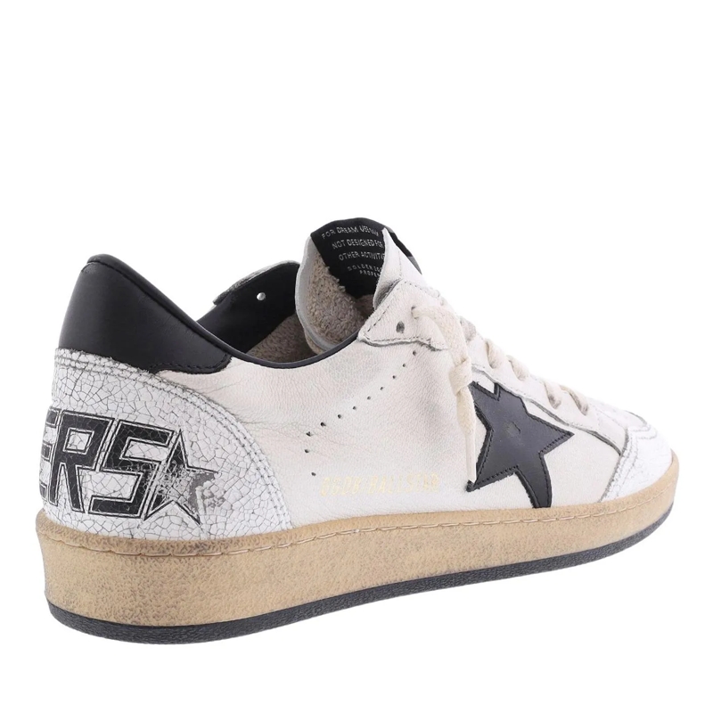 Golden Goose Lage-top sneaker Ballstar Nappa Upper Leather Star And Heel Crack T White(Image 7)