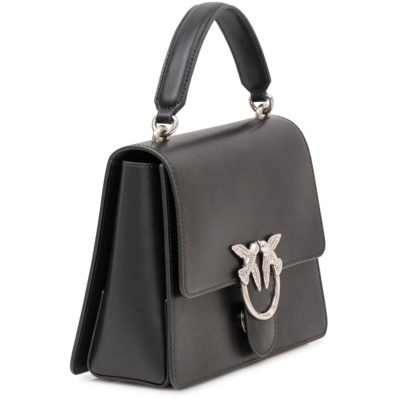 Pinko Tote Borsa Love One Top Handle con Patta e Manico schwarz(Image 3)