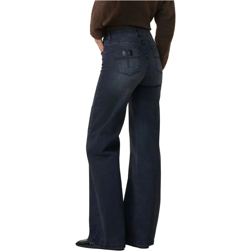 LOIS JEANS Jeans mit geradem Bein Lois Palazzo Jeans Donkergrijs 2142-7562 grau(Image 4)