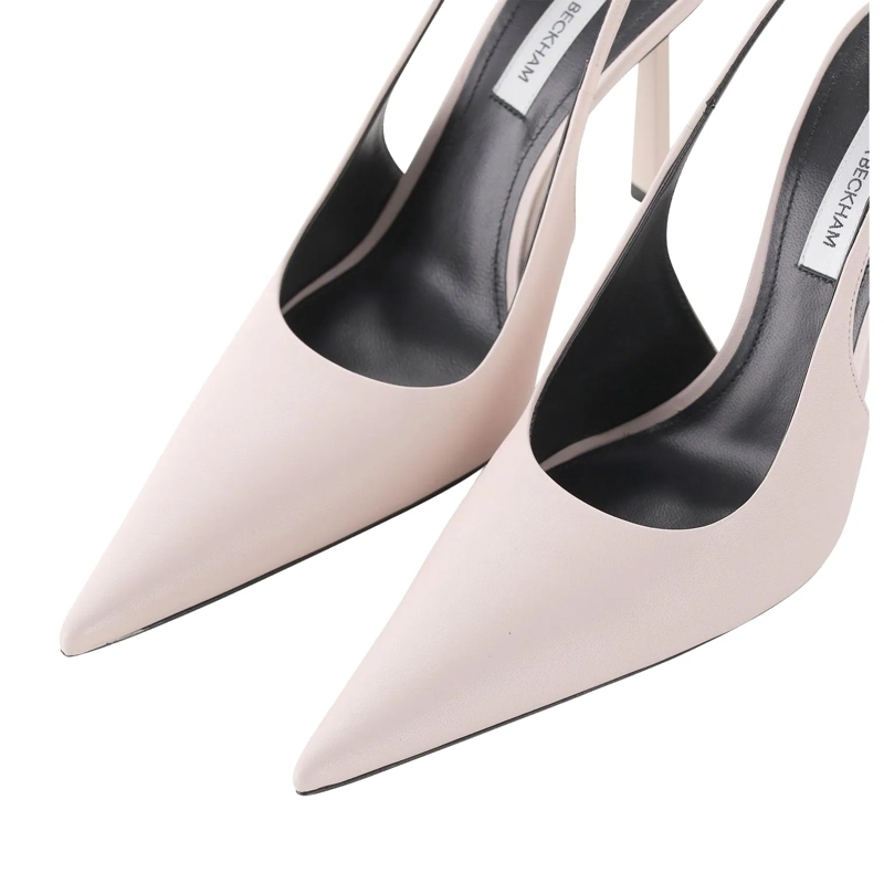 Victoria Beckham Veterschoenen Pumps aus Leder pink(Image 3)
