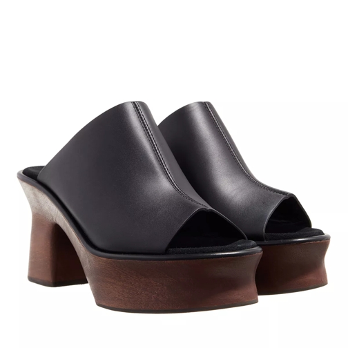 Salvatore Ferragamo Women Wedge Sandals  Black Slip-ins