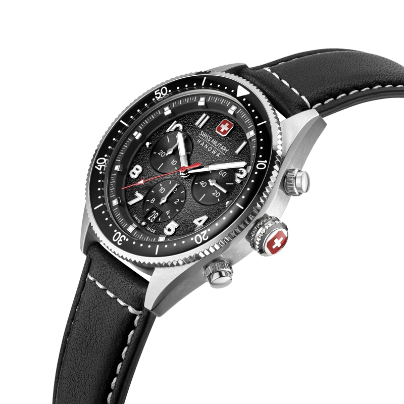 Swiss Military Hanowa Quarzuhr Quarzuhr Greyhound Chrono schwarz(Image 2)