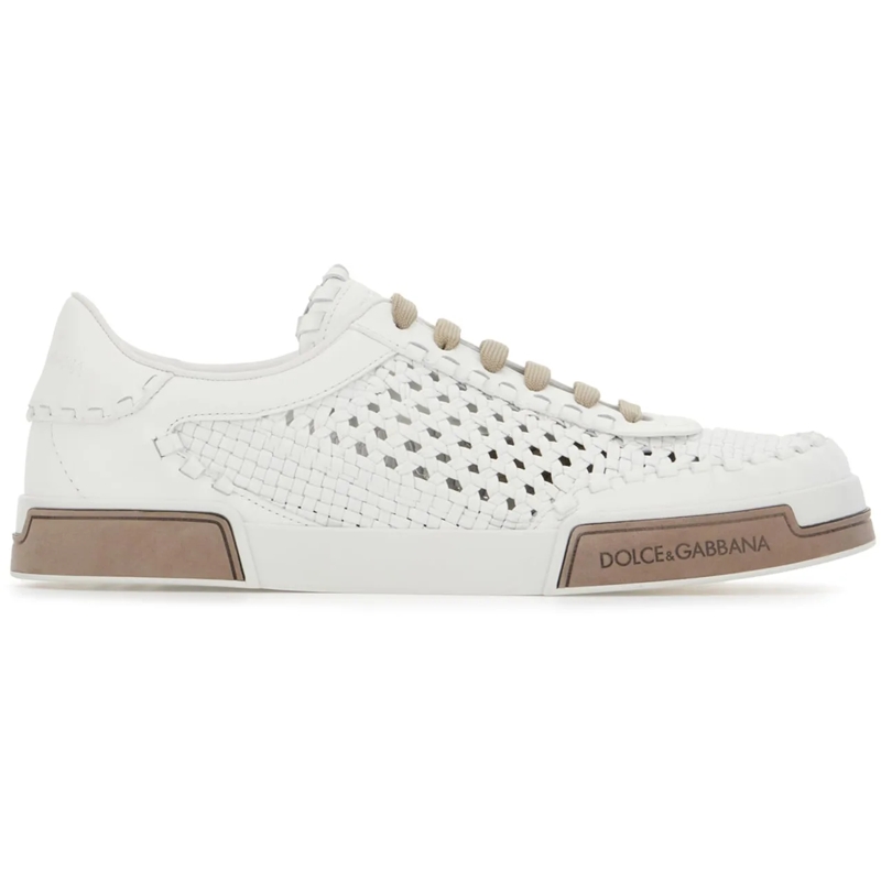 Dolce&Gabbana Low-Top-Sneaker Dolce&gabbana White leather sneakers weiß