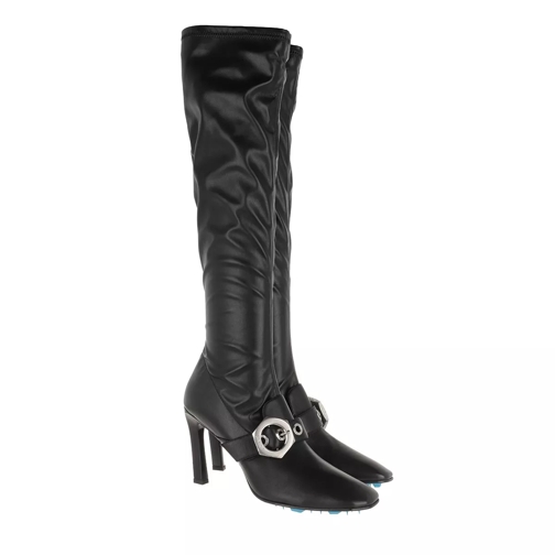 Off-White Stretch High Heel Boots Black Stivale