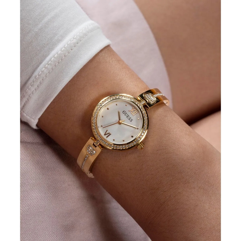 Guess Automatikuhr Quarz-Analoguhr Lovey rosa(Image 12)