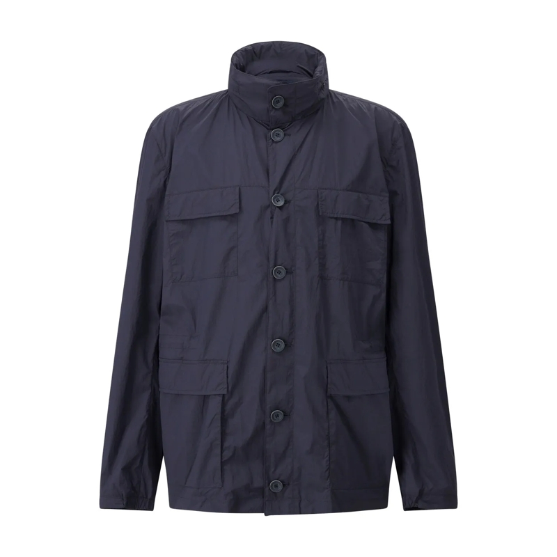 Herno Veste de transition Leichte Übergangsjacke blau