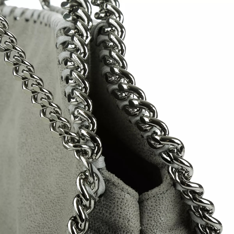 Stella McCartney Tote Mini Falabella 3Chains Light Grey(Image 7)
