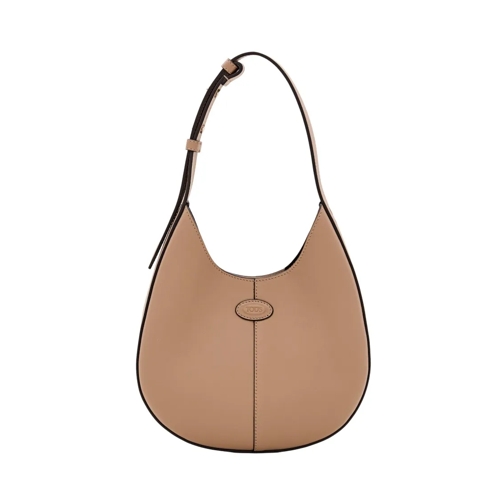 Tod's Mini Hobo Leather Shoulder Bag Brown Axelremsväska