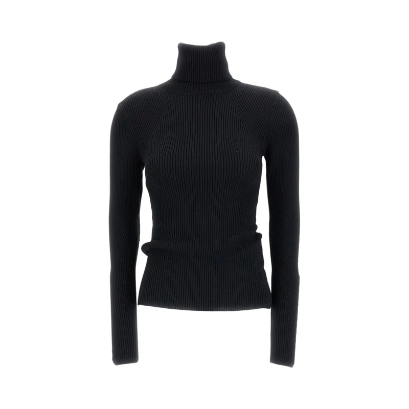 Junya Watanabe Trui met col High-Neck Ribbed Turtleneck Sweater Black
