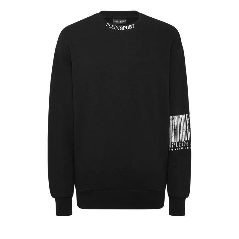 Plein Sport Sweatshirt Sweatshirt Barcode schwarz