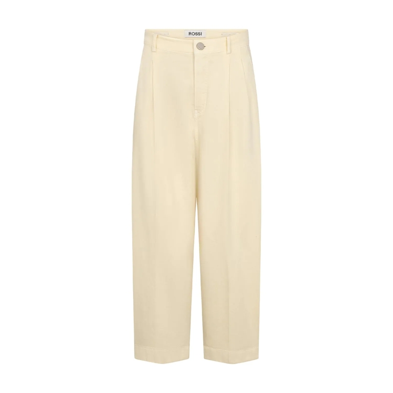ROSSI Pantalons décontractés Wide-Leg Hose Noa Crop weiß