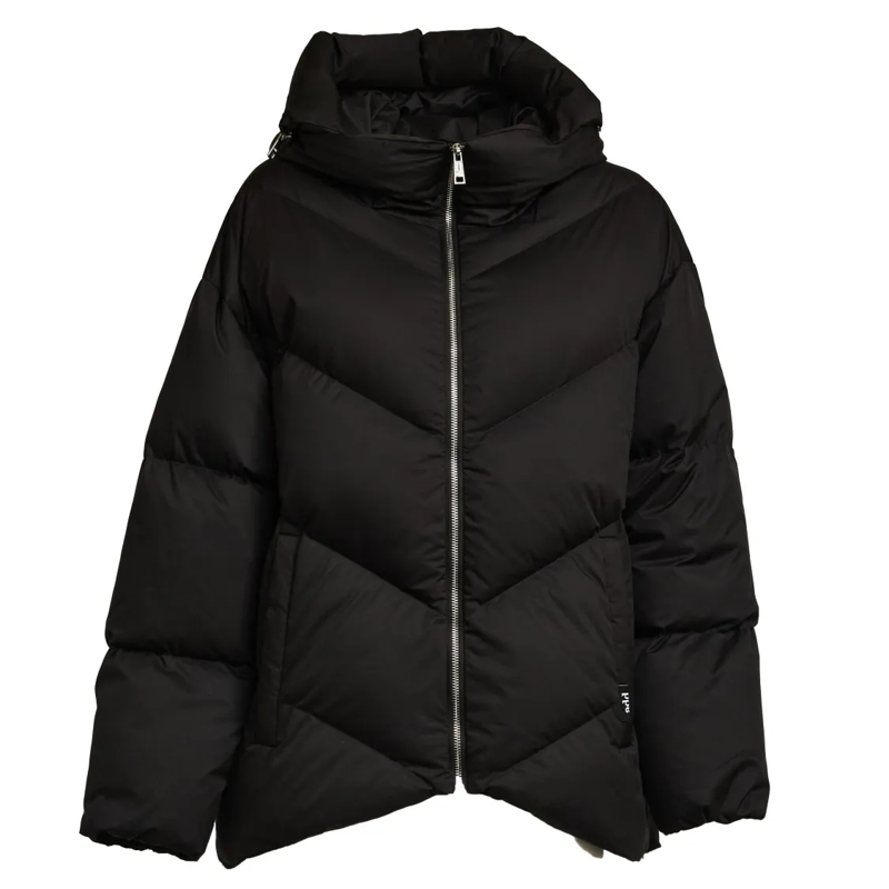 Add  Lightweight Puffer Jacket With Fixed Hood And Inno Black