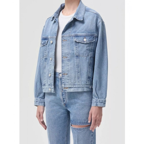 Agolde AGOLDE Denimjacket, leicht oversized, helle Waschu mehrfarbig 