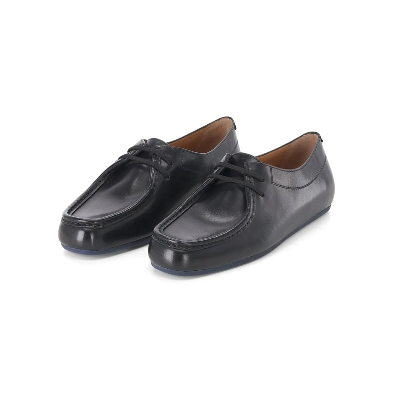 Jil Sander Schnürschuhe Schnürschuhe Hood aus Leder schwarz