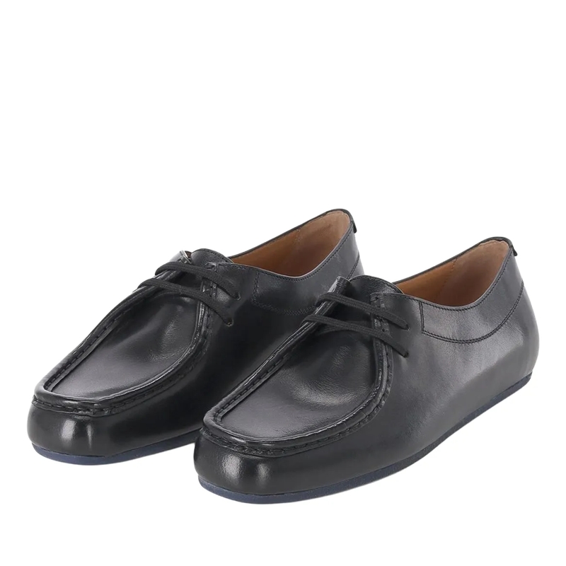 Jil Sander Schnürschuhe Schnürschuhe Hood aus Leder schwarz(Image 2)
