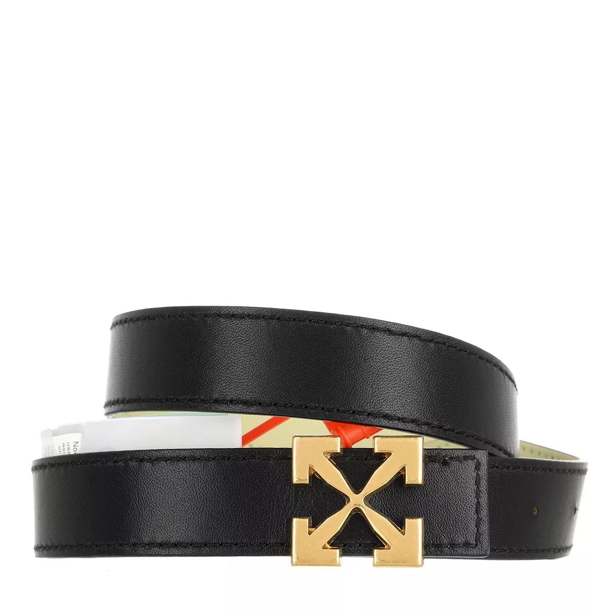 Off-White Womens Arrow Leather Belt H25, 42 / Beige