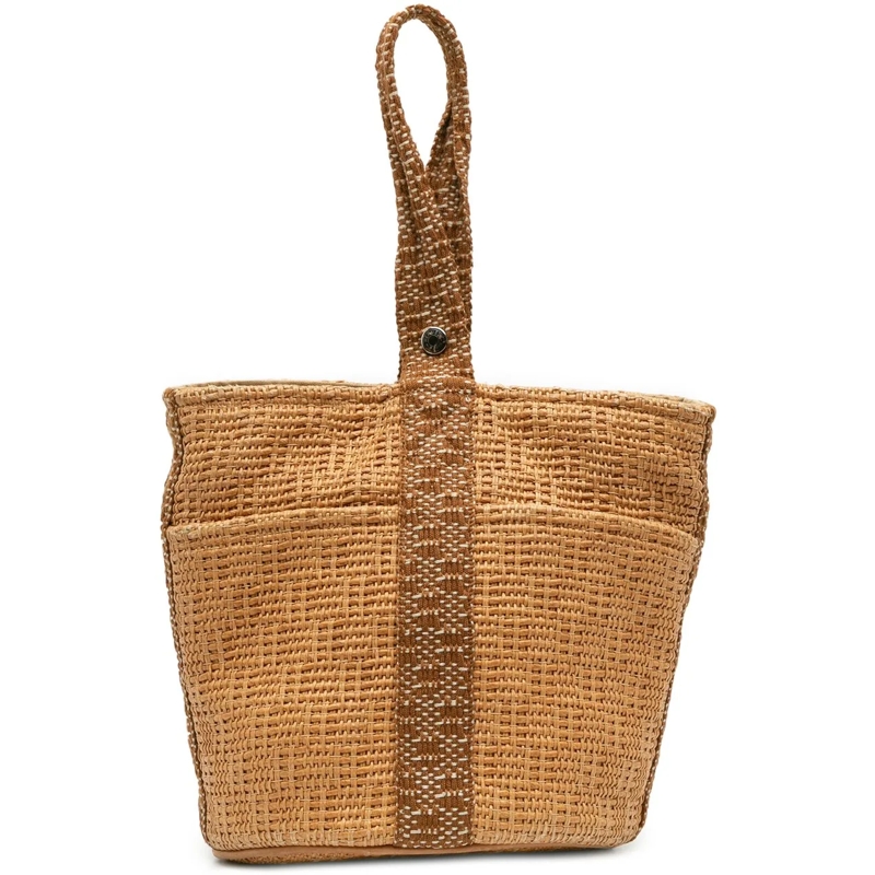 Hermès Sac à bandoulière Woven Straw Saxo MM braun