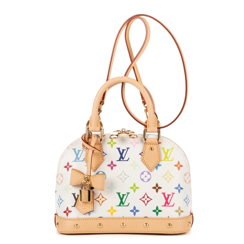 Louis Vuitton Crossbody Bag Ltd. Ed. LV x Takashi Murakami Alma BB BB offwhite