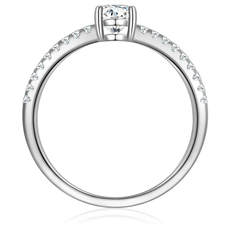 Trilani Ring Sterling Silber Ring Zirkonia silber(Image 3)