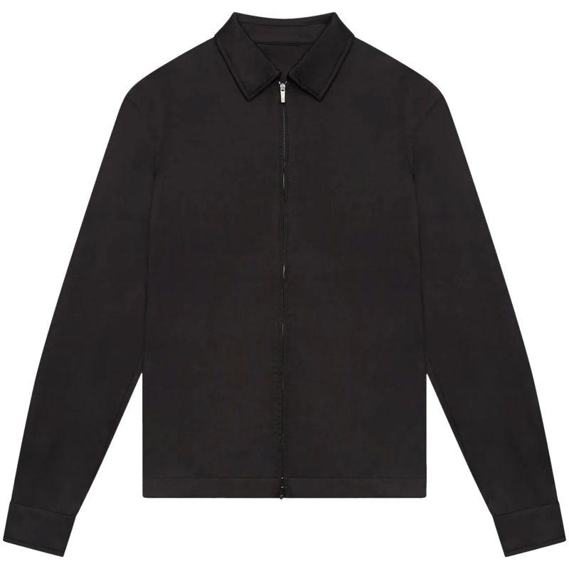 VALENZA Haut décontracté Heren Heavy Supima Overshirt schwarz