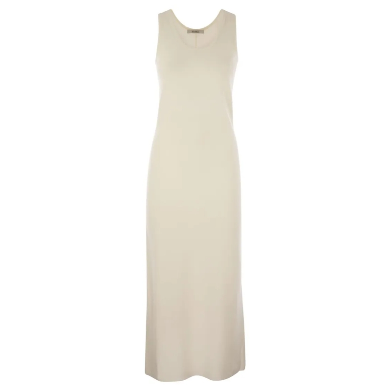 Max Mara  Aceri - Slim Fit Wool Dress White