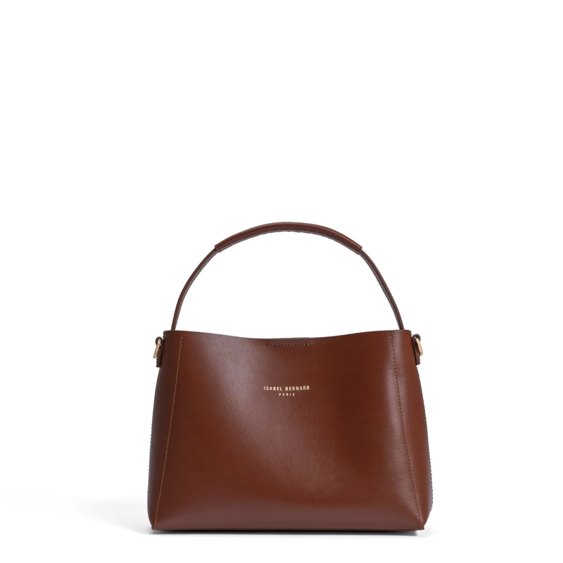 Isabel Bernard Schultertasche Montmarte Béatrice Midi Handtasche Kognak