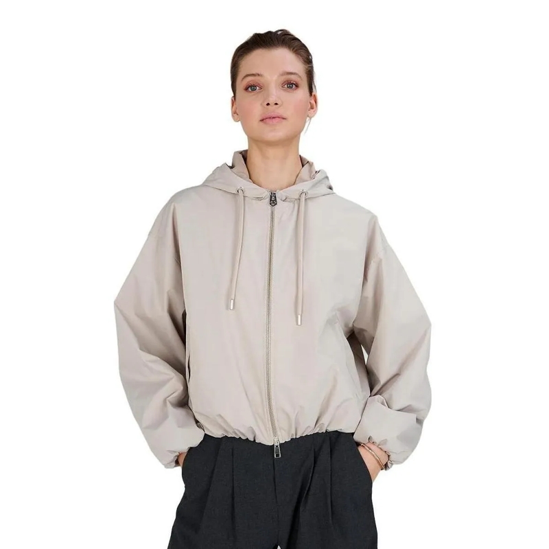 True Religion Übergangsjacke - Lange Ärmel- Oversize-Schnitt- Balloon-Ärmel- beige(Image 2)