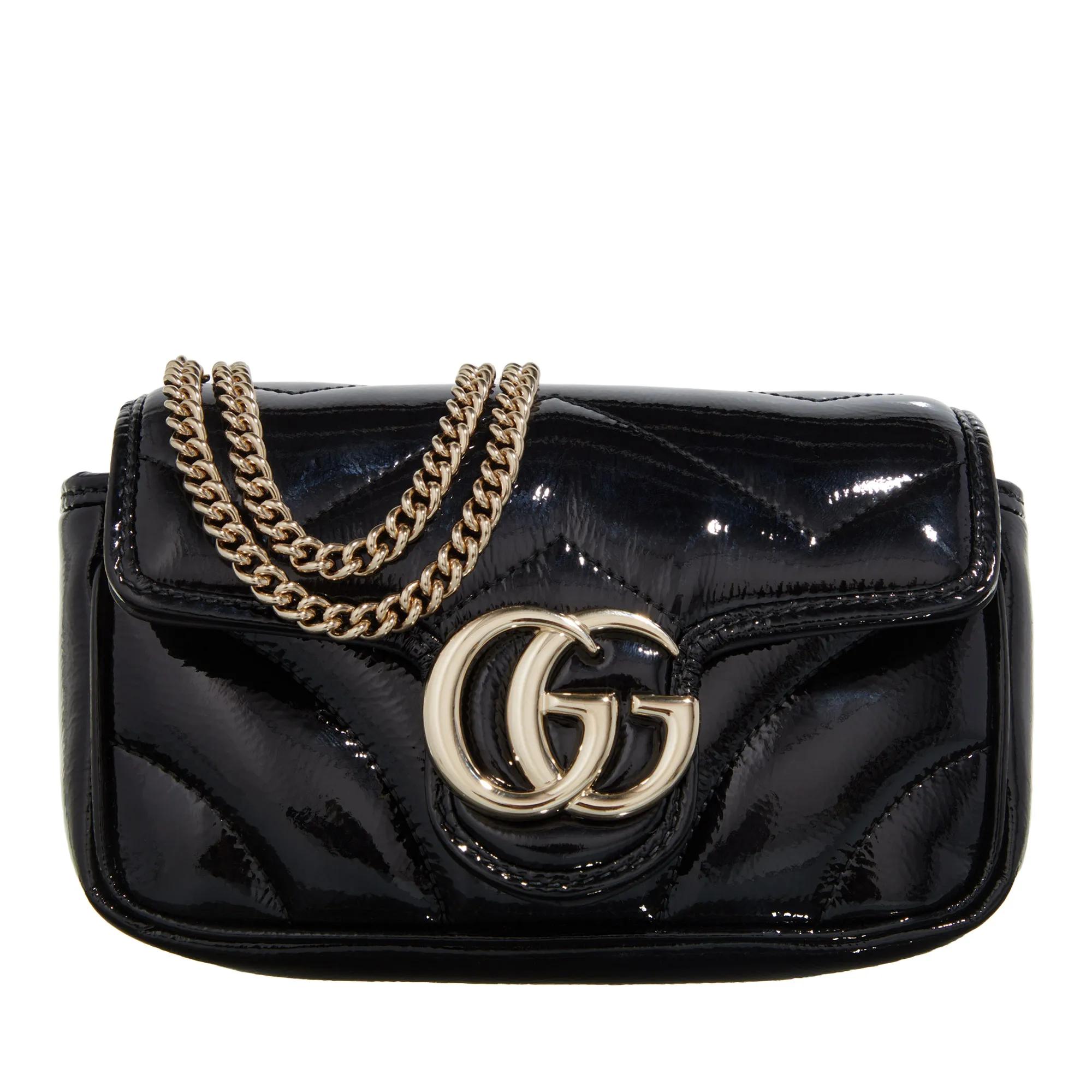 Gucci Crossbody Bags - GG Marmont Super Mini Bag - Gr. unisize - in Schwarz - für Damen