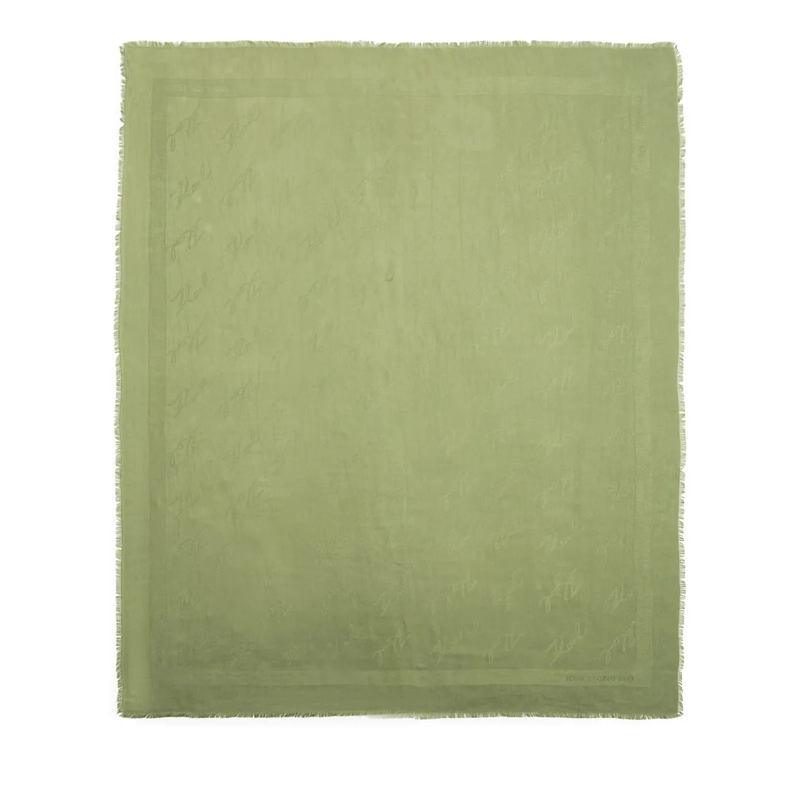 Karl Lagerfeld Wollschal K/SIGNATURE JACQUARD-SCHAL grün