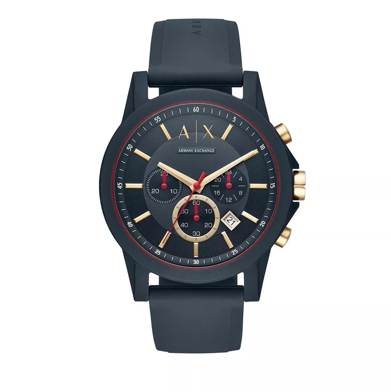 Armani Exchange Chronograph Chronograph Silicone Watch blue(Image 2)