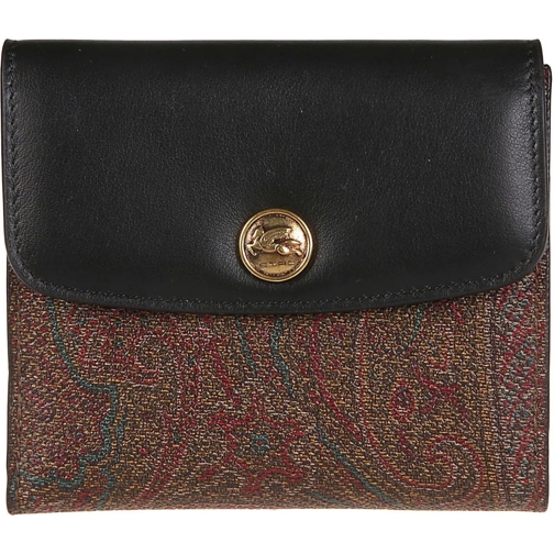 Etro Geldbörse Small Wallet Black schwarz