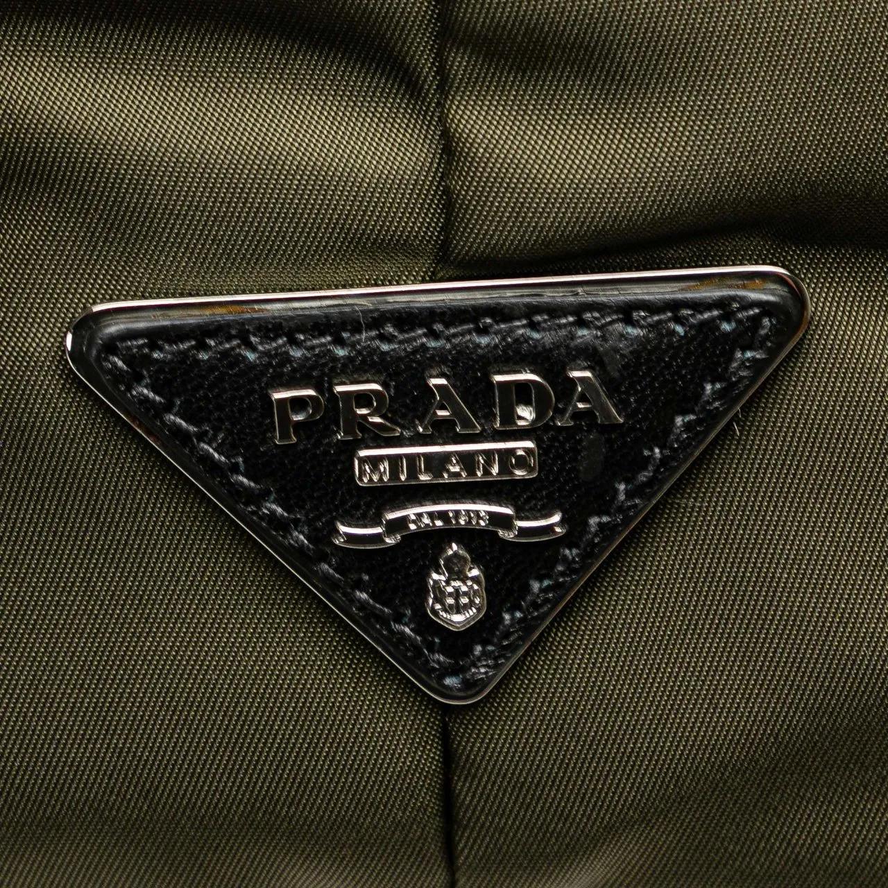 Thumbnail - Prada Hobo Bags - Tessuto Reversible Satchel - Gr. unisize - in Grün - für Damen