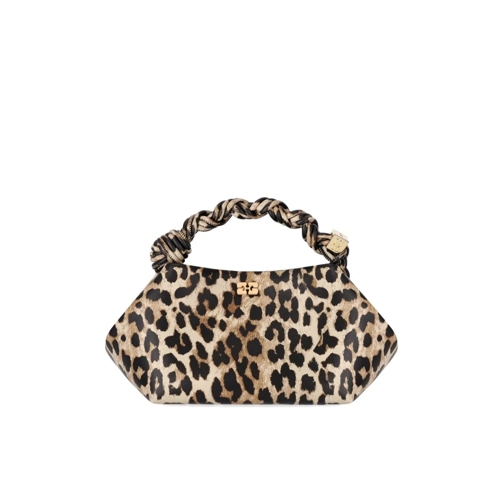 GANNI Mini sac GANNI BOU HANDTASCHE MIT LEOPARD PRINT schwarz