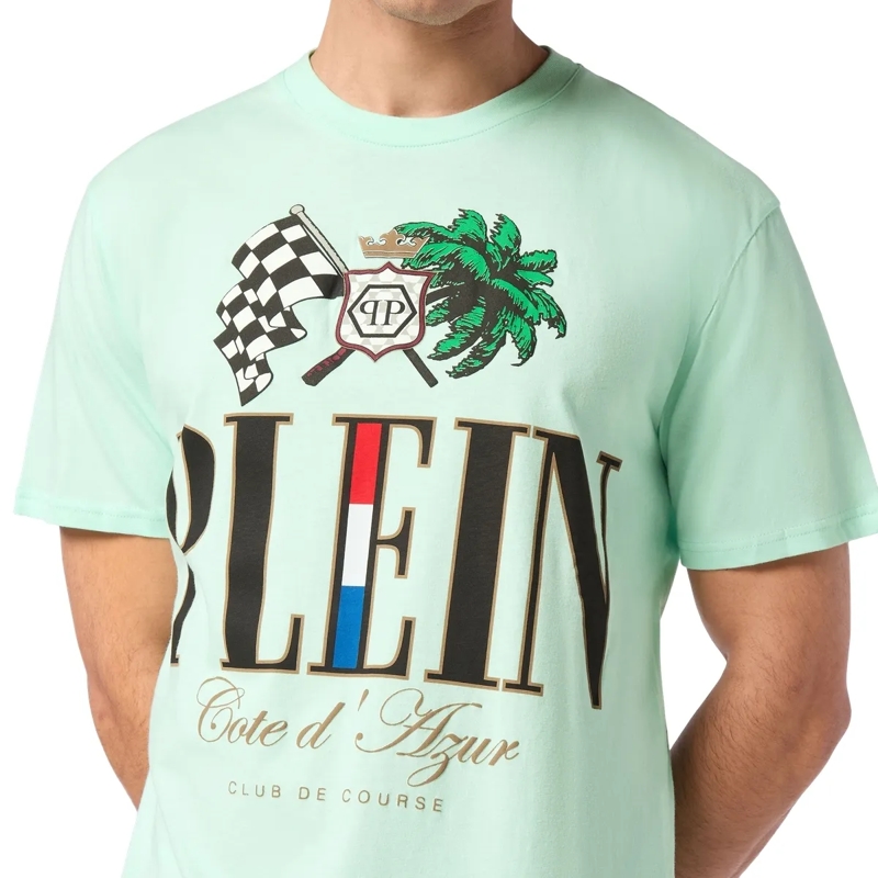 Philipp Plein T-Shirt T-Shirt Rundhalsausschnitt D Azur grün(Image 5)
