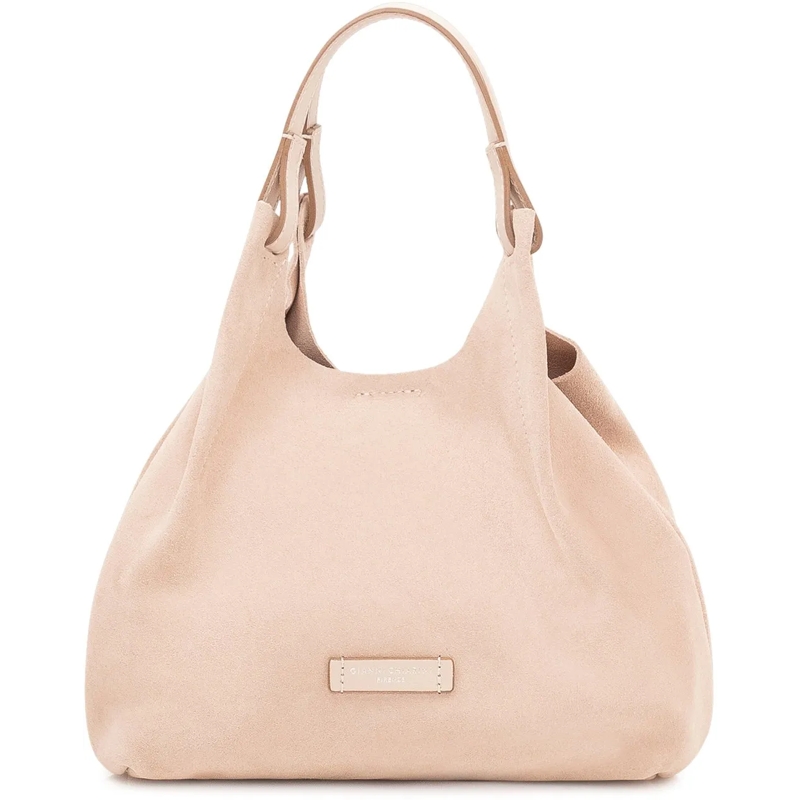 Gianni Chiarini Tote Borsa a Spalla Dua in Pelle Scamosciata beige