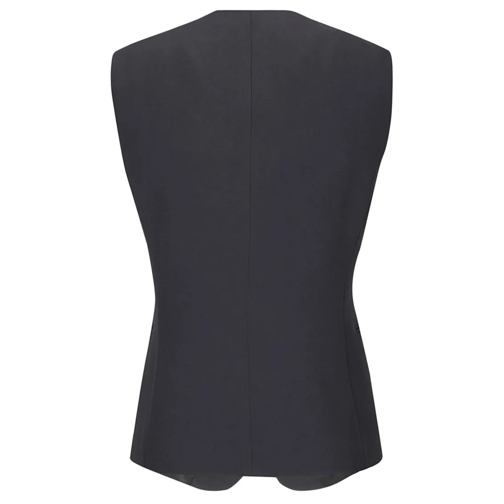 Alberto Biani Blazer Front Button Welt Vest Black (Image 2)