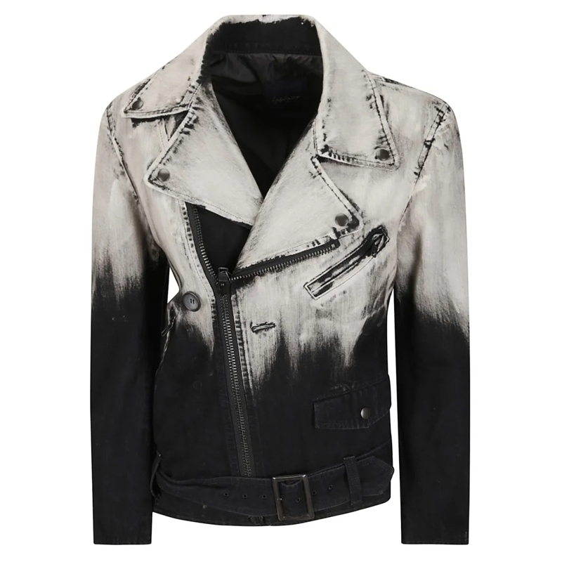 Yohji Yamamoto Lederjacke Asm Biker Jacket Black