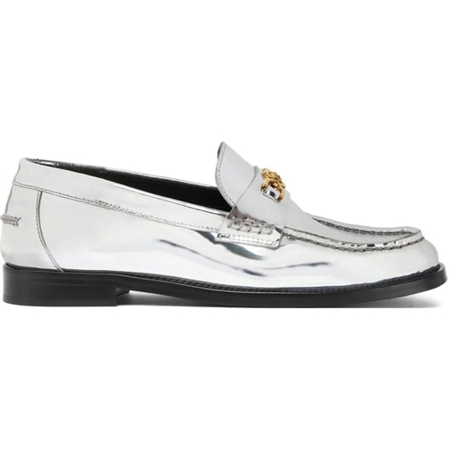 Versace Mocassin Flat shoes Silver silber