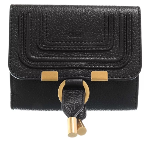 Chloé Marcie Wallet Black Bi-Fold Portemonnaie